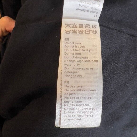 Madewell x Alpha Industries $265 Waxed Cotton Car Coat Black Size M NS730 - Picture 13 of 16